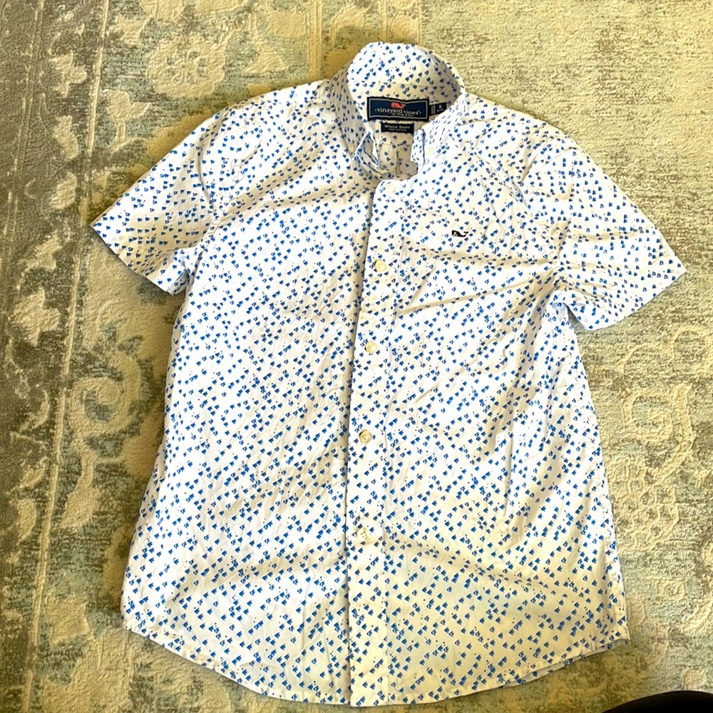 Vineyard Vines, Boys, Size S (8-10), Cotton, Button down, Like new
